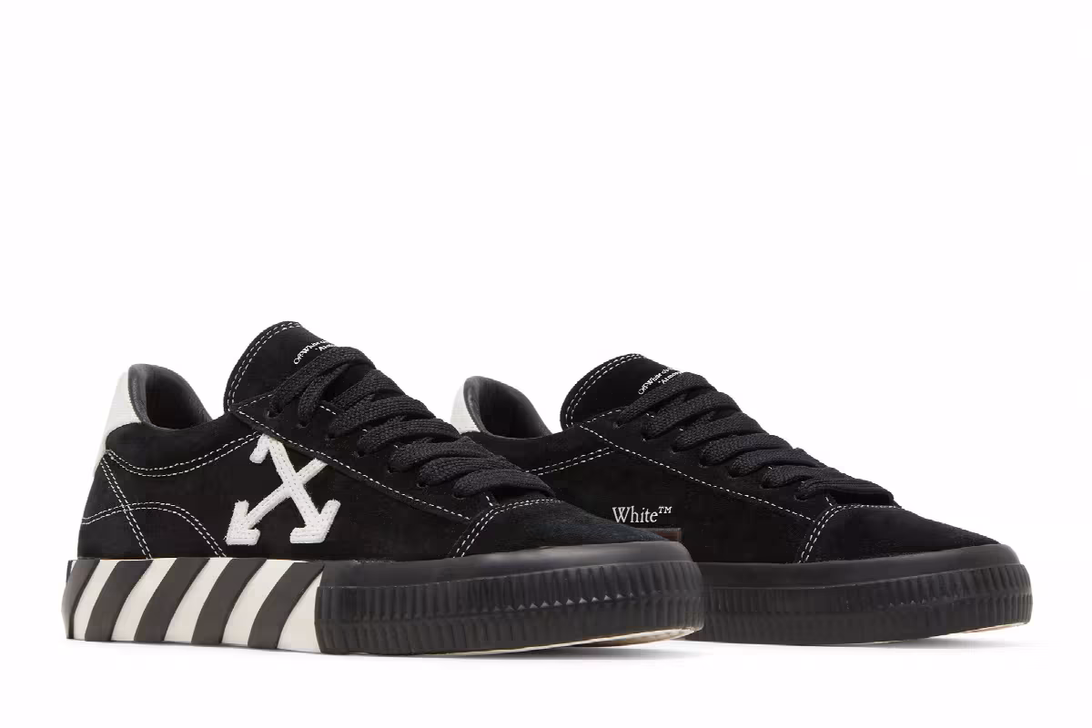 Off-White Women's Vulc Sneaker Black White, view 9