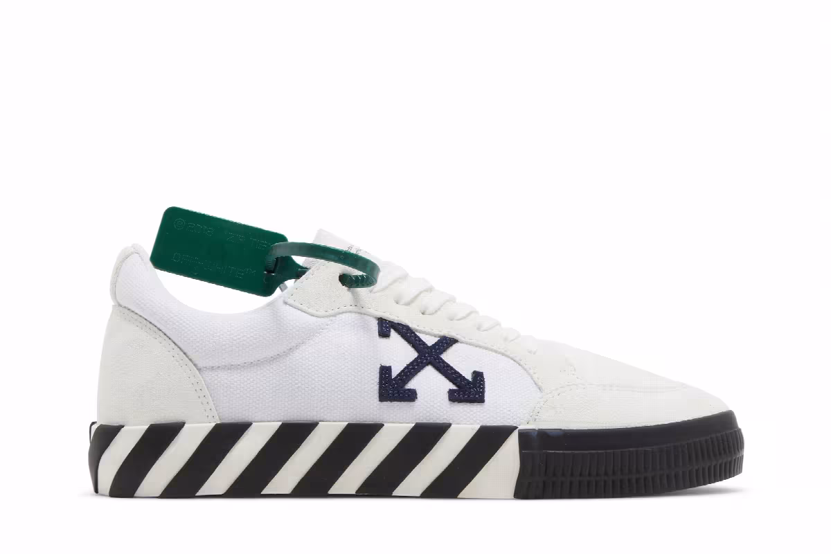 Off-White Vulc Sneaker White Navy Blue, view 2