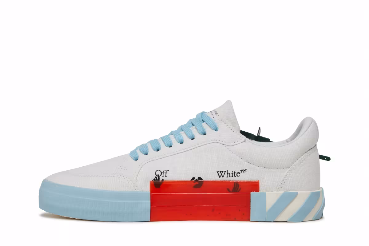 Off-White Vulc Sneaker White Light Blue, view 4