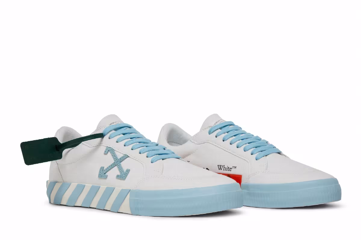 Off-White Vulc Sneaker White Light Blue, view 9