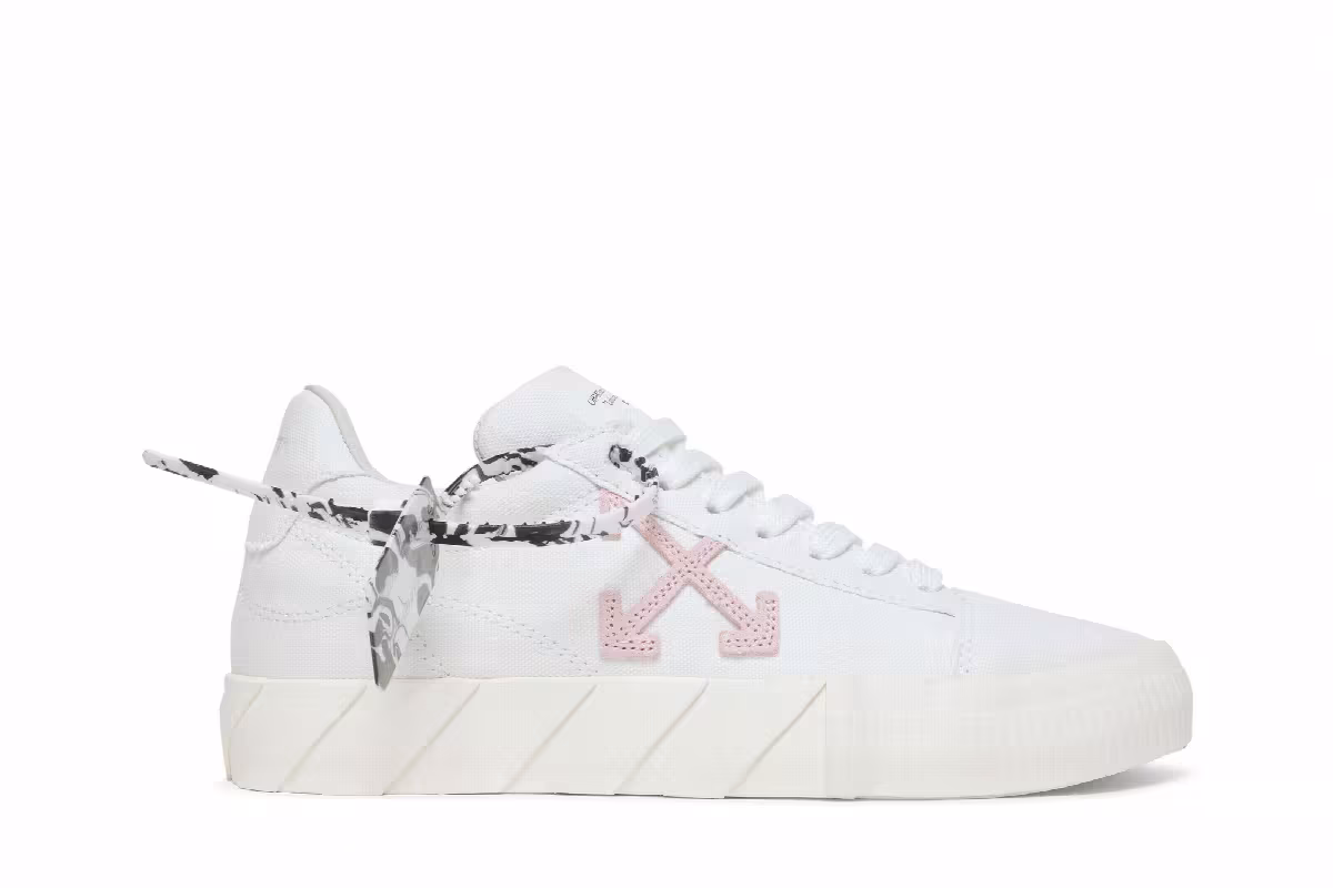 Off-White Women's Vulc Eco Sneaker White Pink, view 2