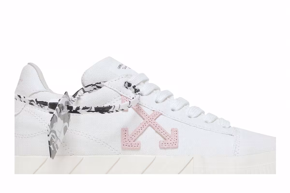 Off-White Women's Vulc Eco Sneaker White Pink, view 3