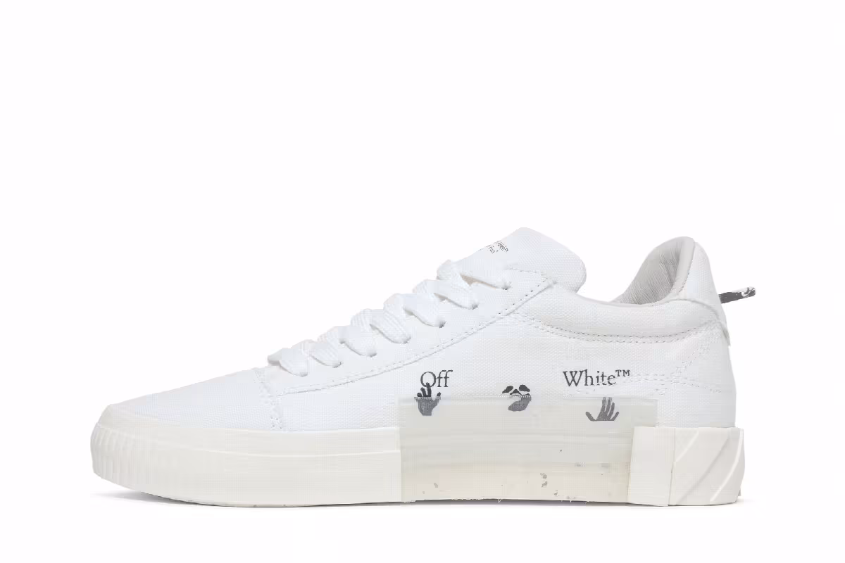 Off-White Women's Vulc Eco Sneaker White Pink, view 4