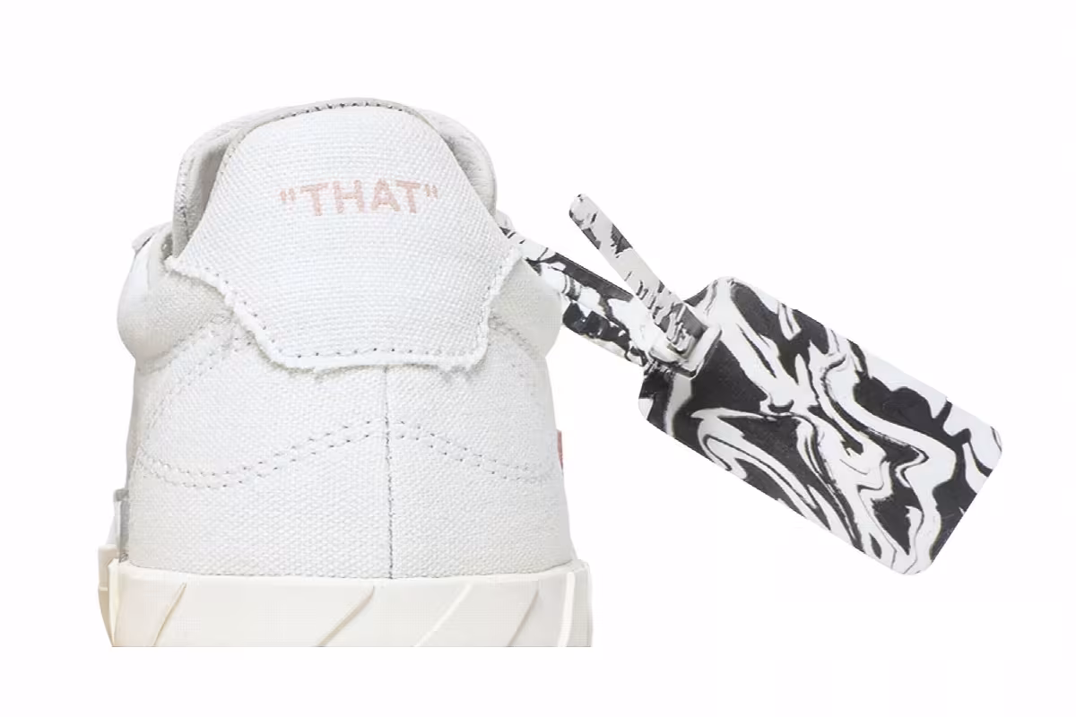 Off-White Women's Vulc Eco Sneaker White Pink, view 8