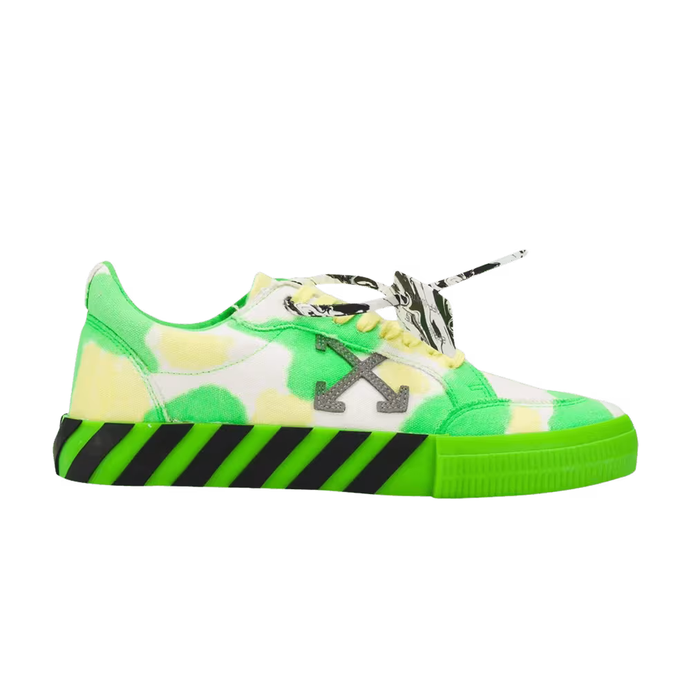 Off-White Vulc Low Tie-Dye - Green Yellow