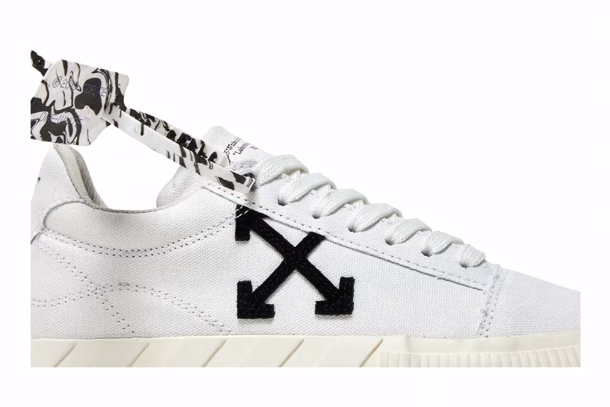 Off-White Women's Vulc Eco Sneaker White Black, view 3