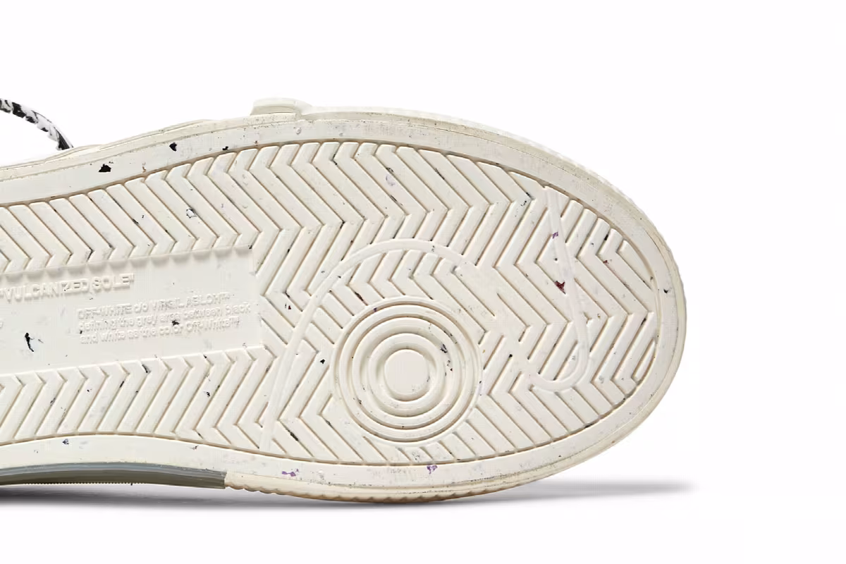 Off-White Women's Vulc Eco Sneaker White Black, view 6