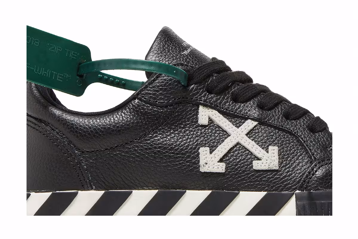 Off-White Women's Vulc Sneaker Black White, view 3