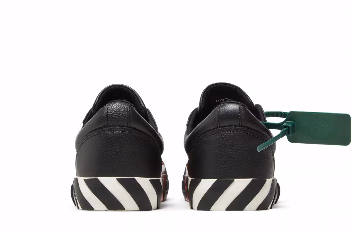 Off-White Women's Vulc Sneaker Black White, view 7