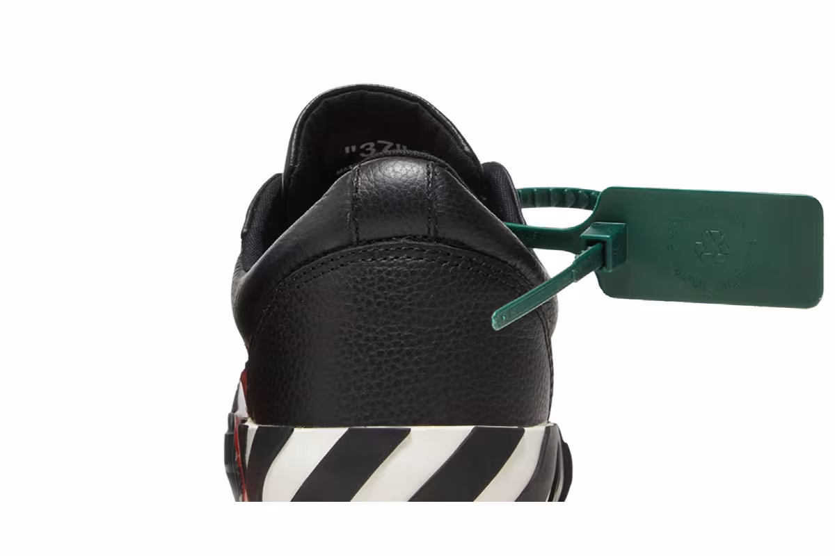 Off-White Women's Vulc Sneaker Black White, view 8