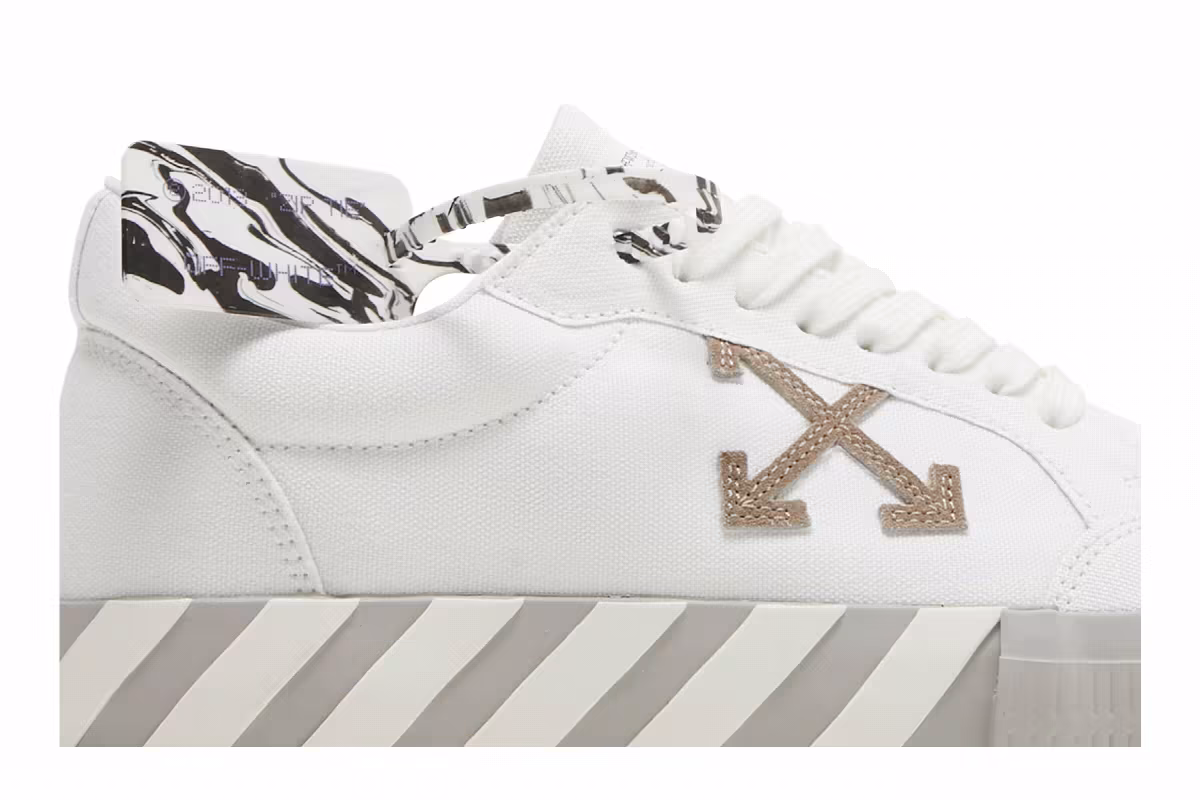 Off-White Vulc Sneaker White Grey, view 3