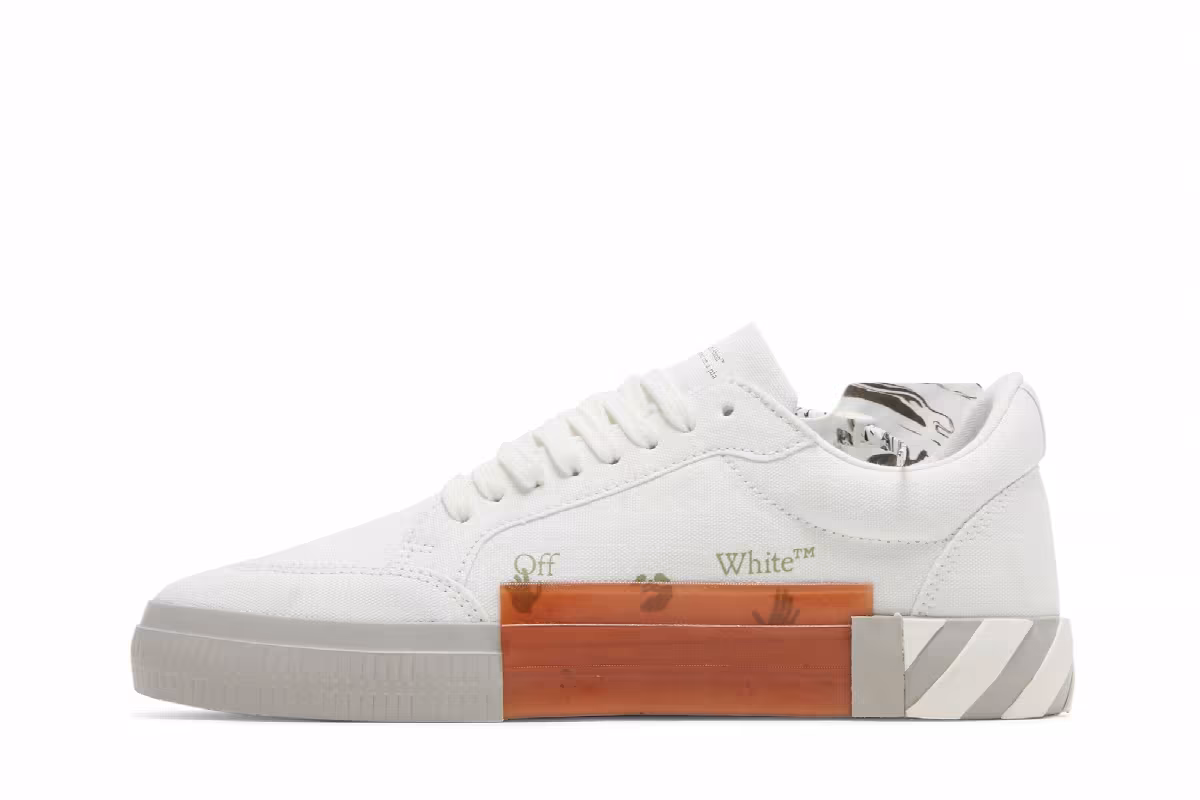 Off-White Vulc Sneaker White Grey, view 4