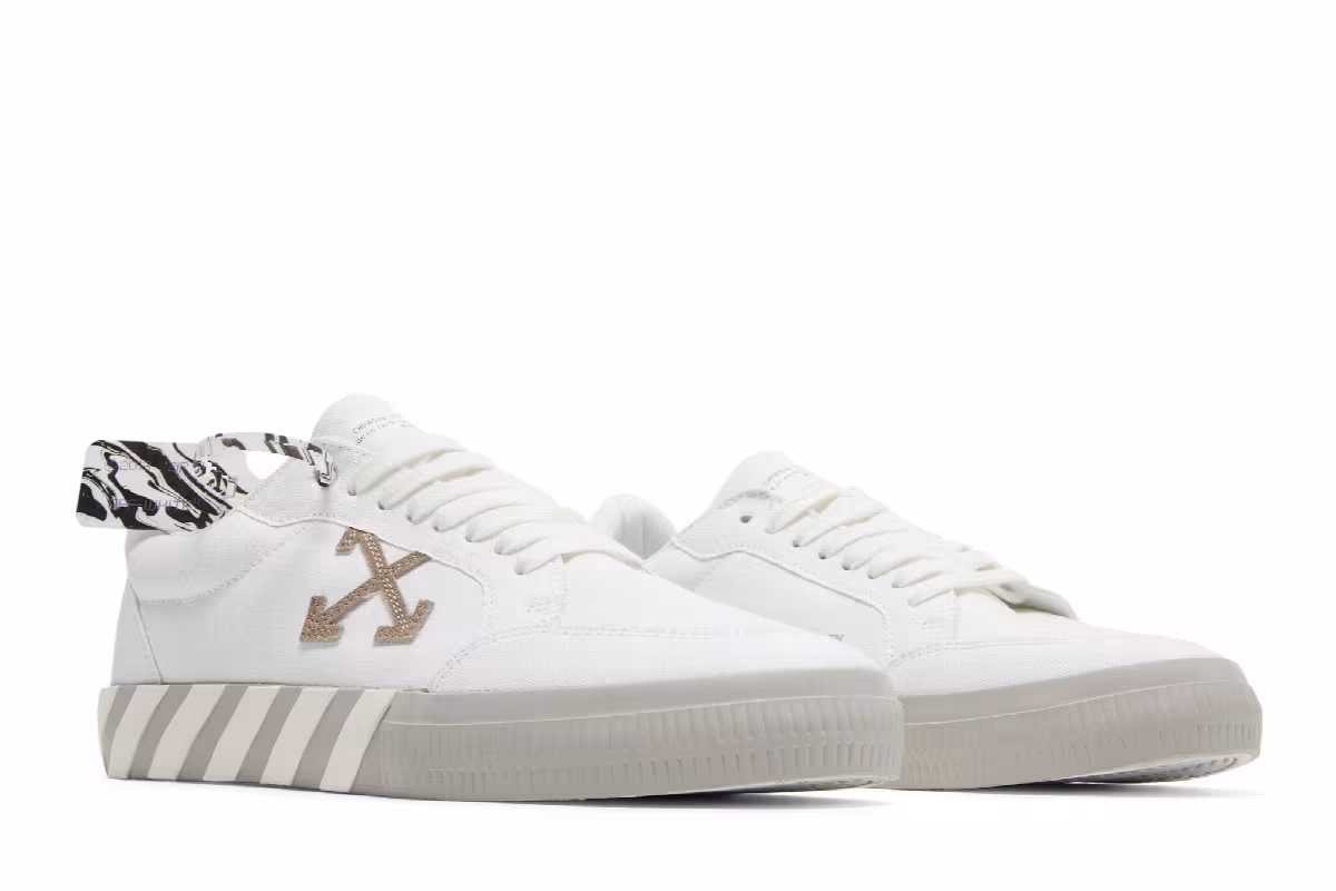 Off-White Vulc Sneaker White Grey, view 9