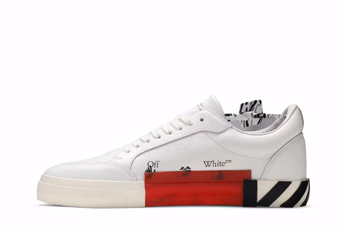 Off-White Vulc Sneaker White Blue, view 4