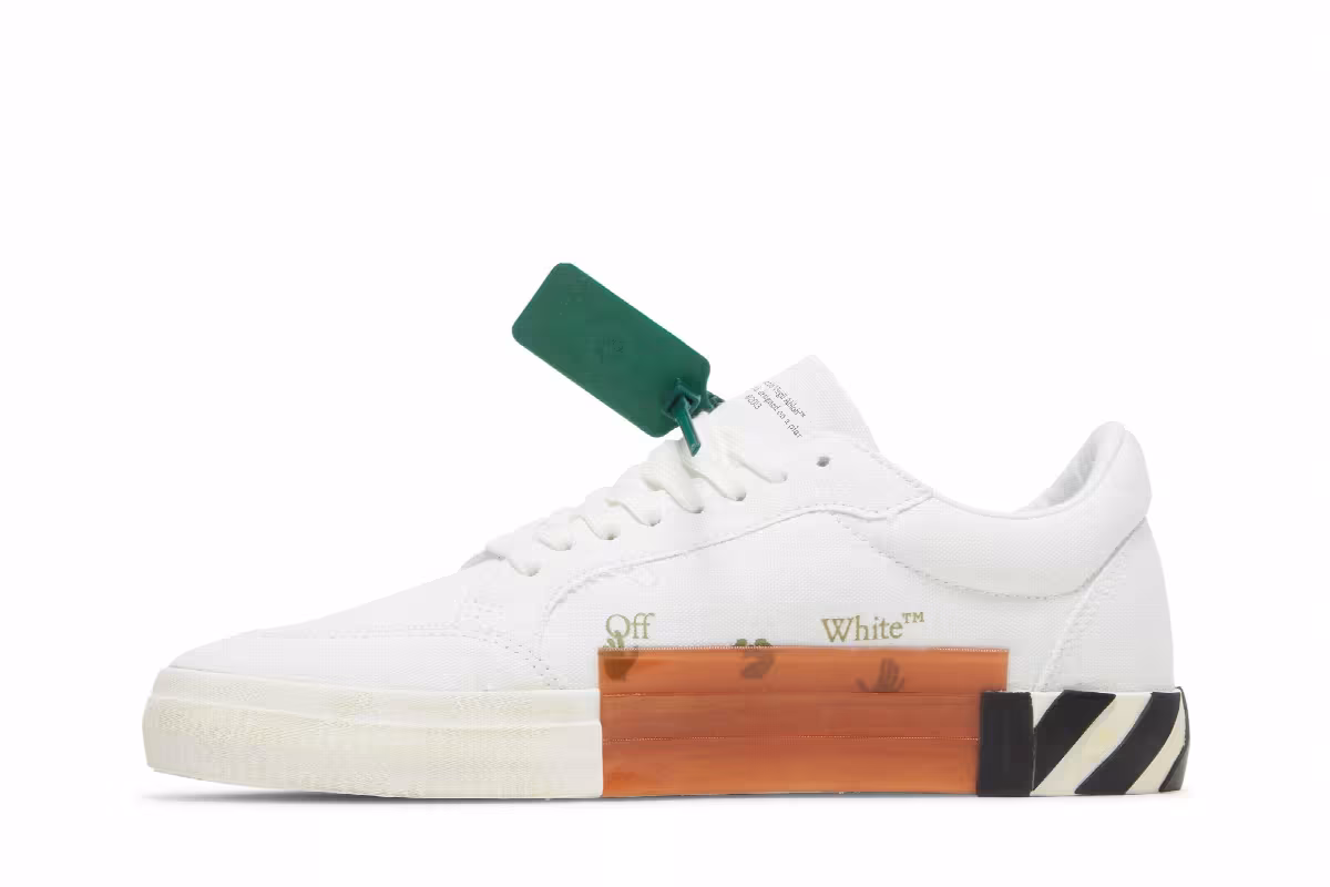 Off-White Vulc Sneaker White Blue, view 4