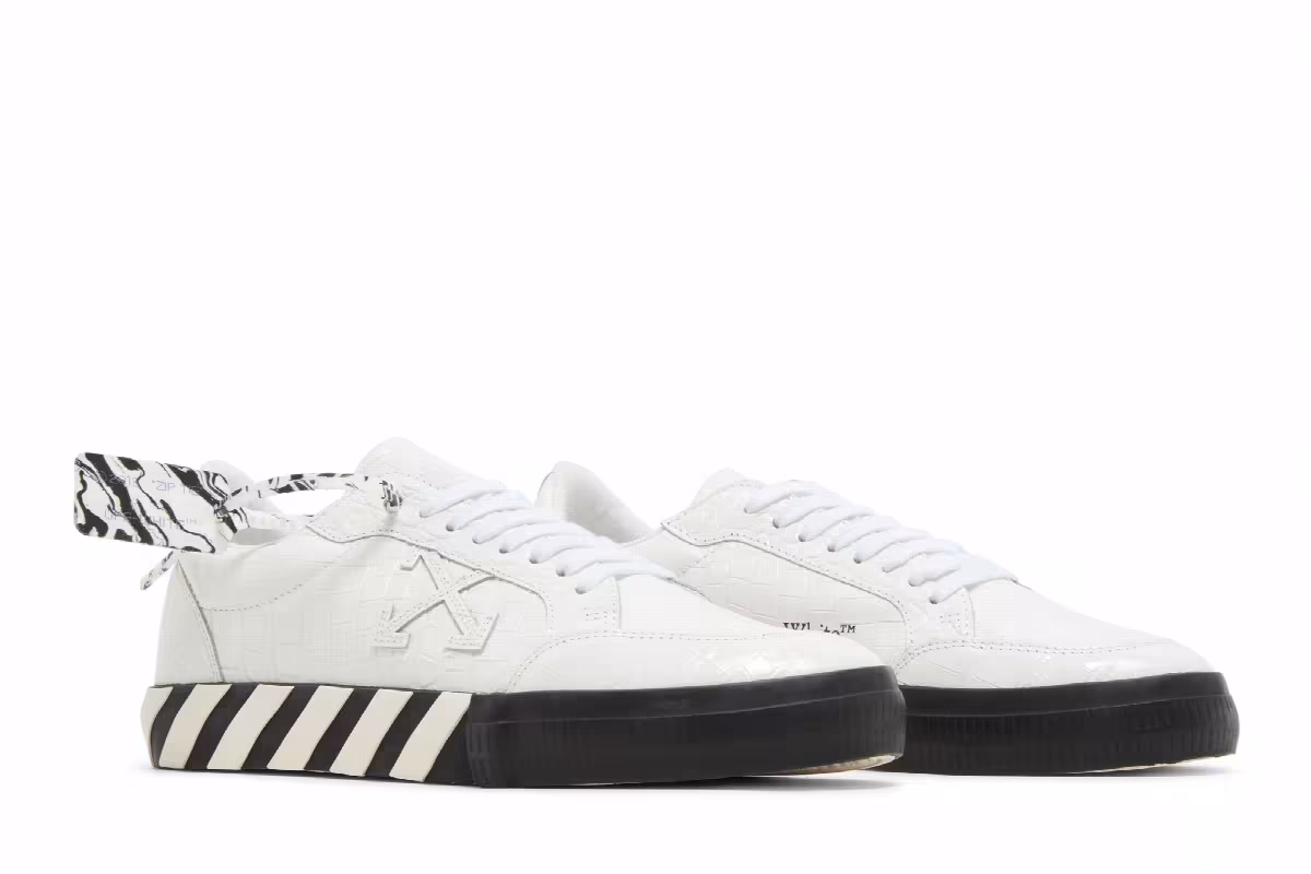 Off-White Vulc Sneaker Croco - White, view 9