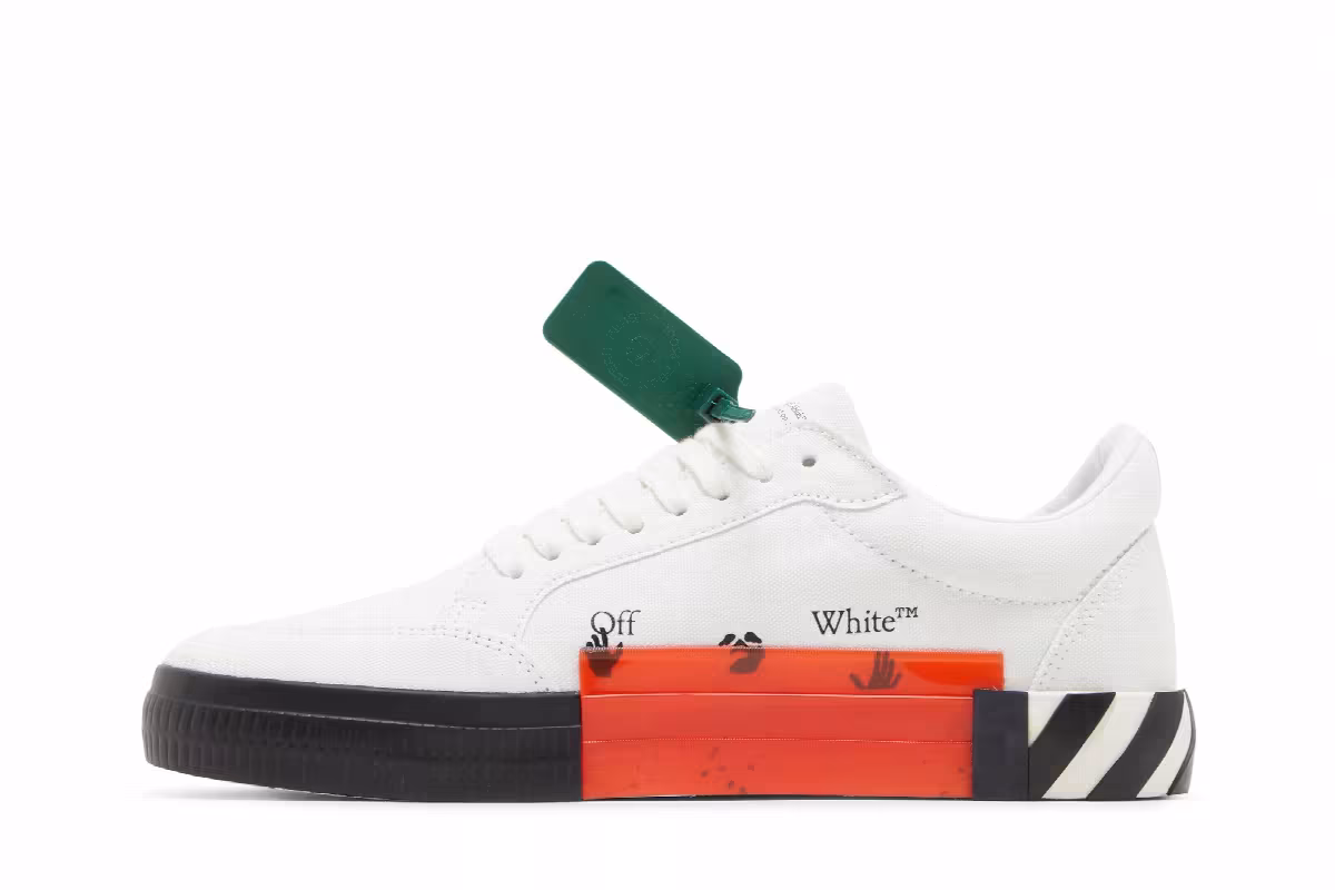 Off-White Vulc Sneaker White Blue, view 4