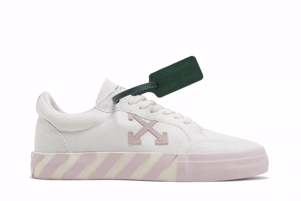 Off-White Women's Vulc Sneaker White Light Pink, view 2