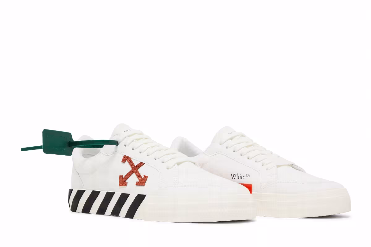 Off-White Vulc Sneaker White Brick Red, view 9