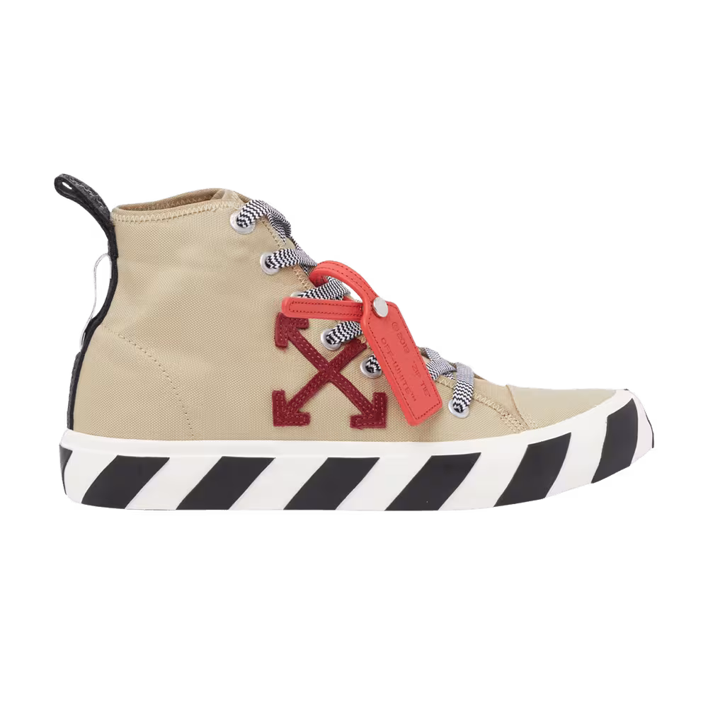 Off-White Vulcanized Mid Sand Burgundy