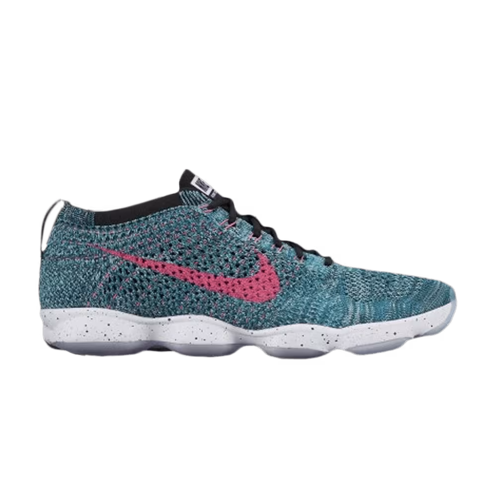 Nike Women's Flyknit Zoom Agility Radiant Emerald Pink Pow