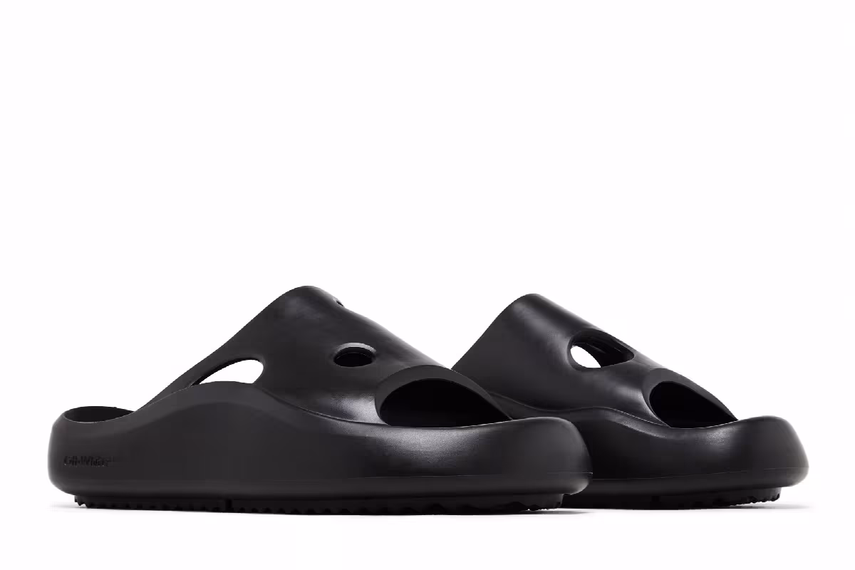 Off-White Meteor Rubber Sliders Black, view 9