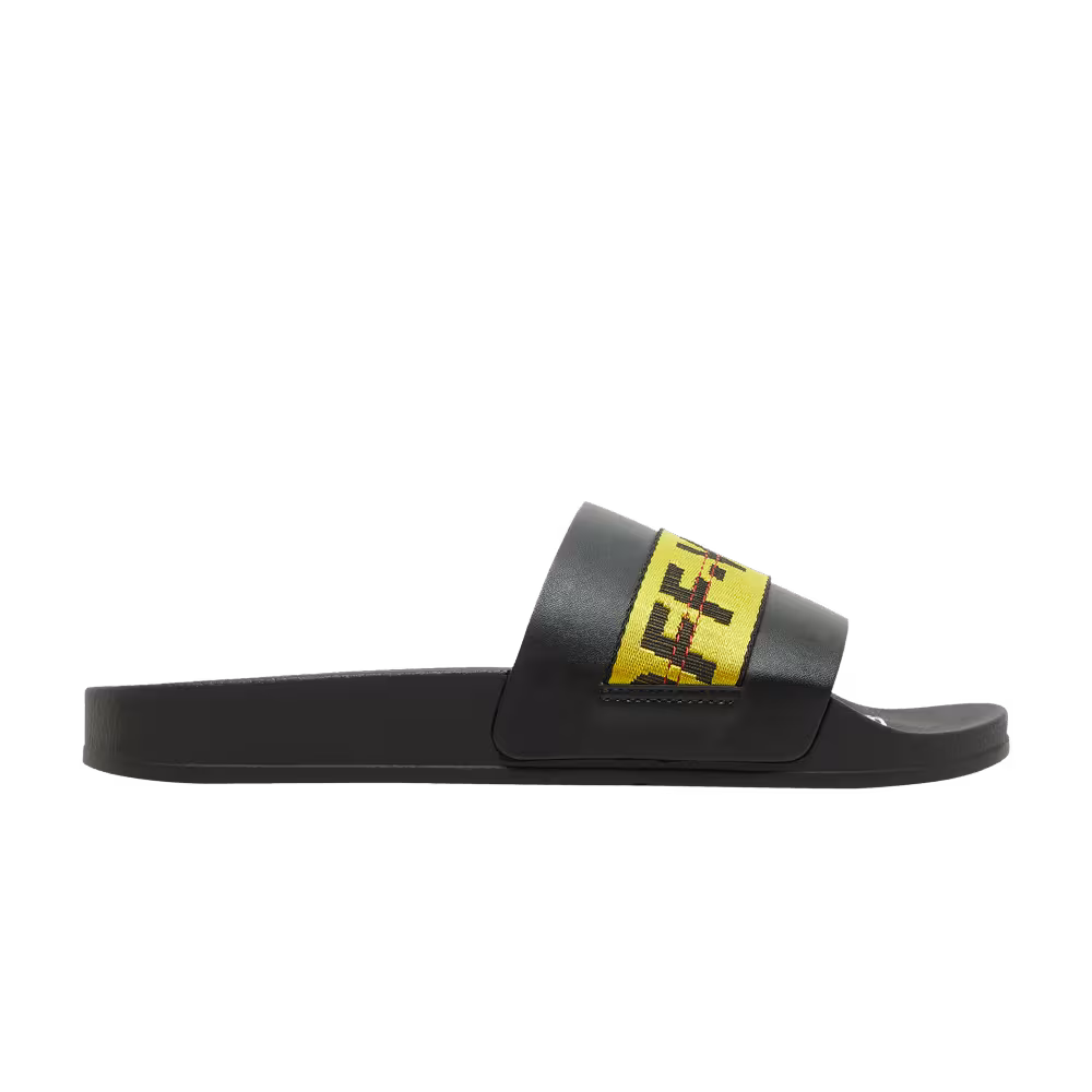 Off-White Industrial Sliders Black Yellow