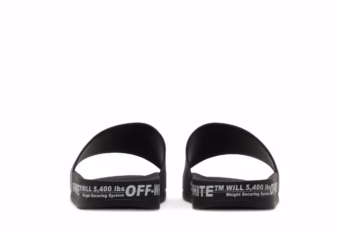 Off-White Industrial Belt Sliders Black, view 7