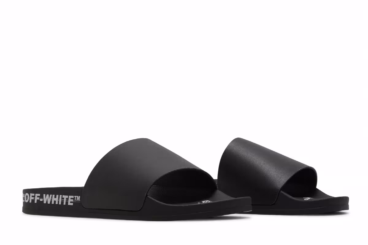 Off-White Industrial Belt Sliders Black, view 9