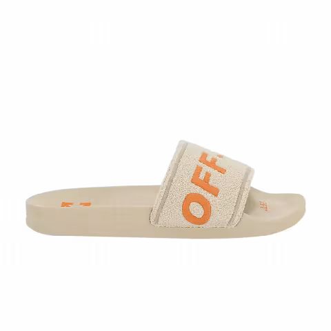 Off-White Towel Embroidery Slider 'Beige Orange'