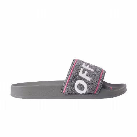 Off-White Towel Embroidery Slider 'Grey'