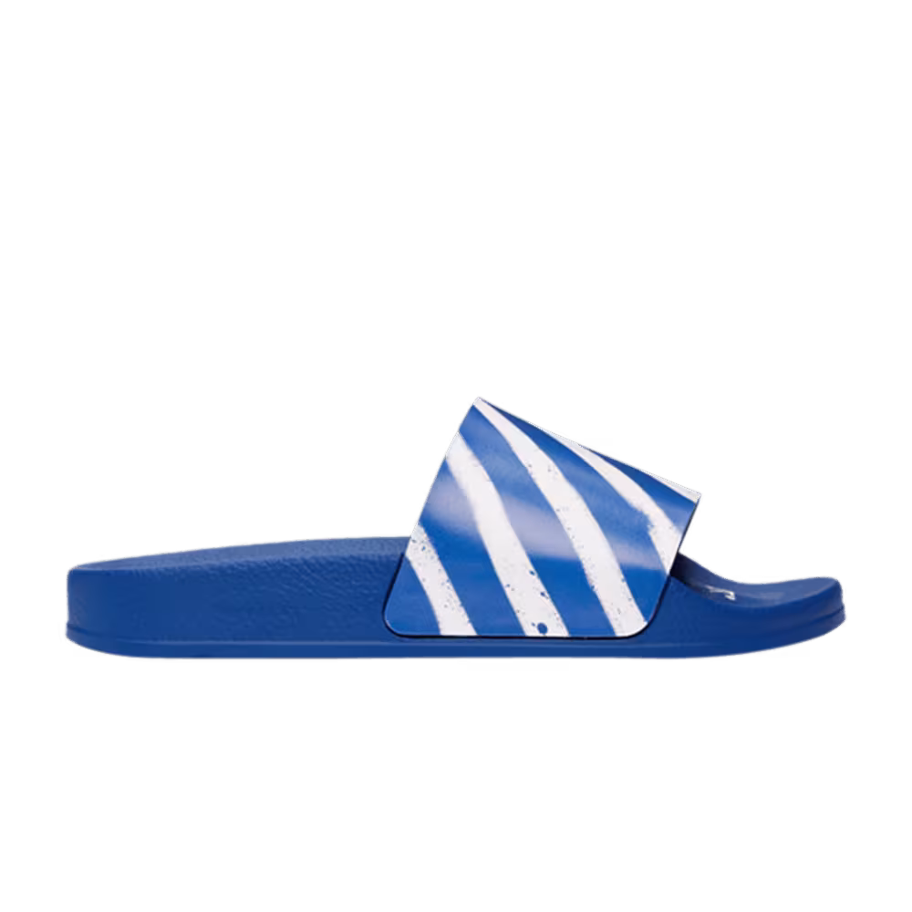 Off-White Industrial Sliders Diagonal Stripe - Blue