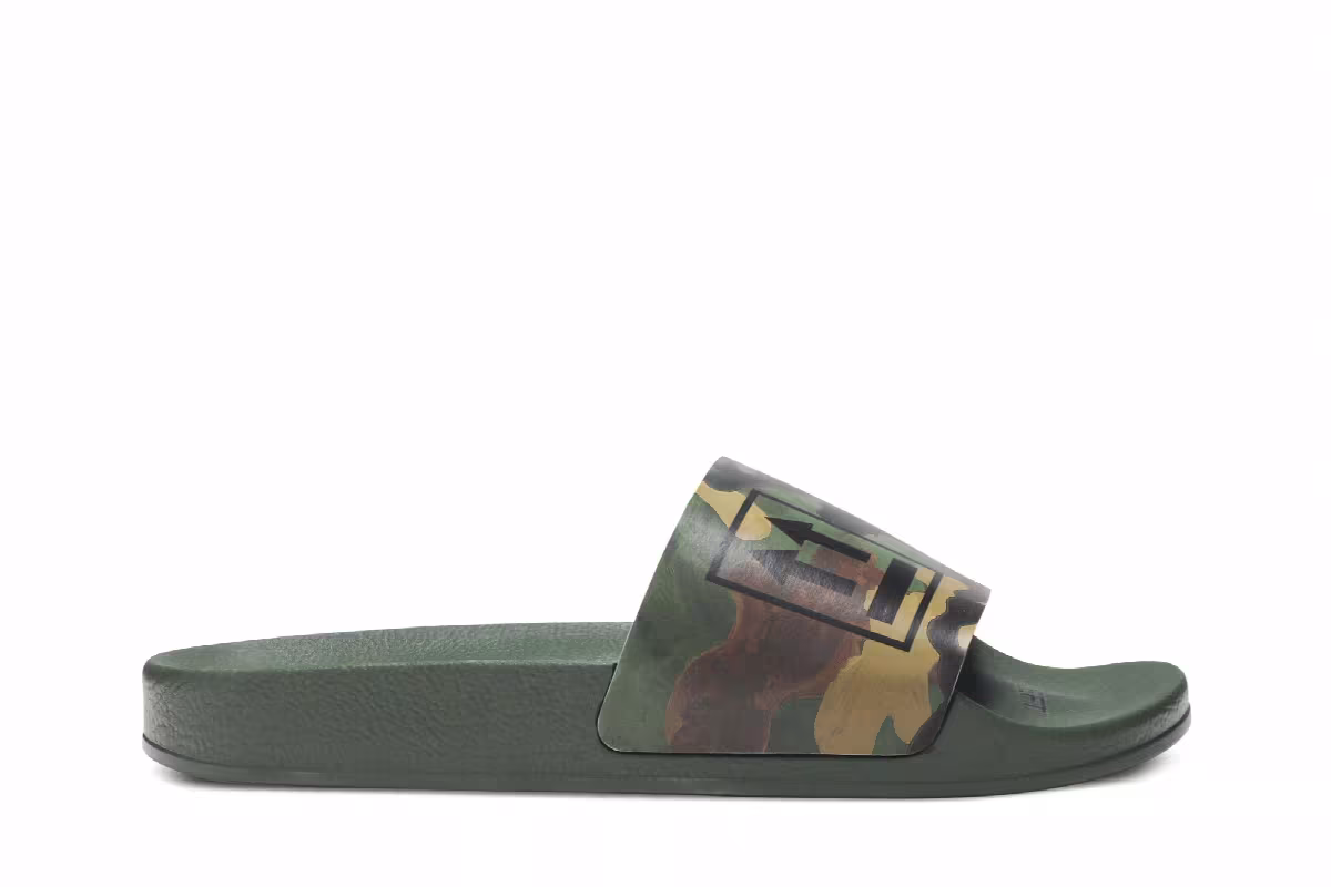 Off-White Sliders Green Black, view 2