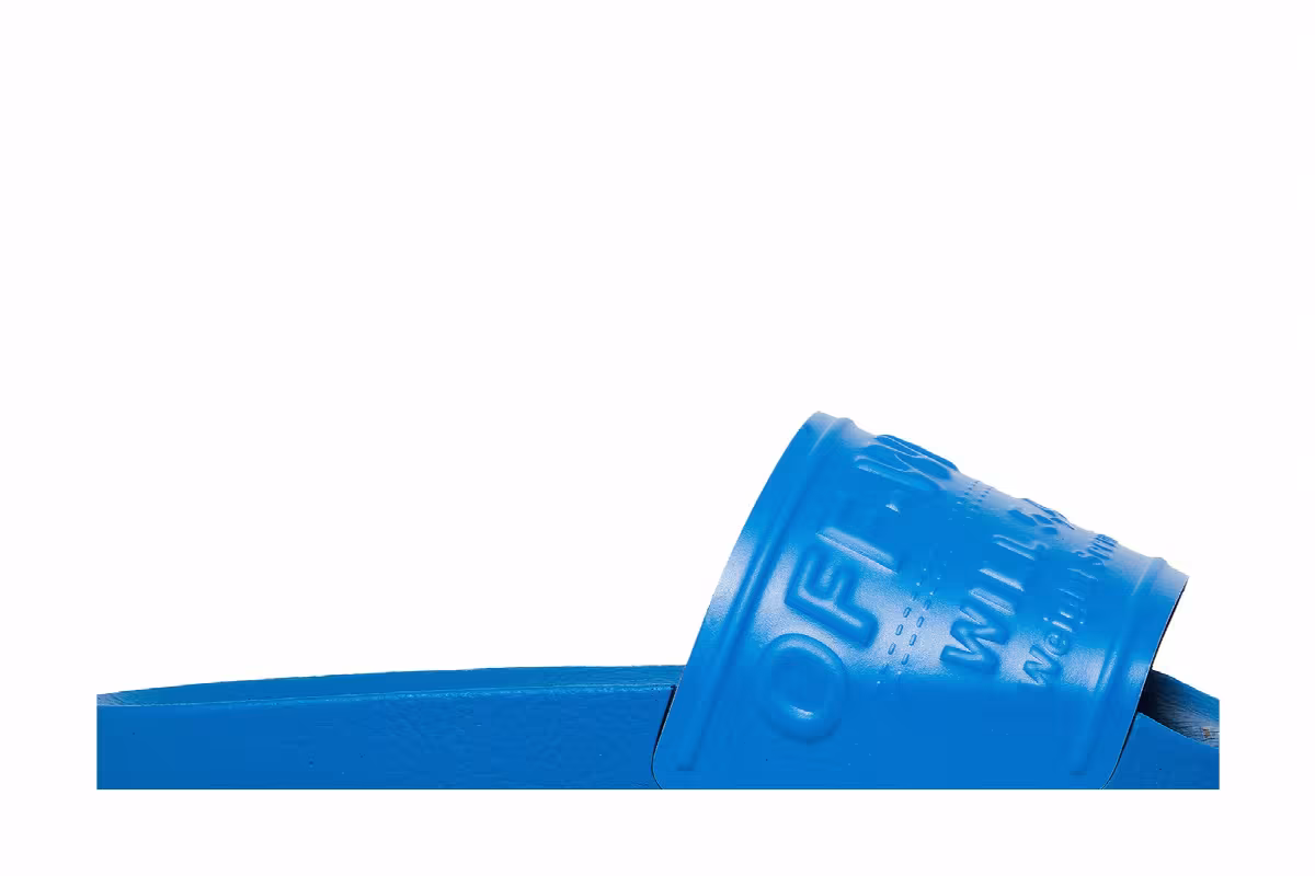 Off-White Women's Pool Sliders Blue, view 3
