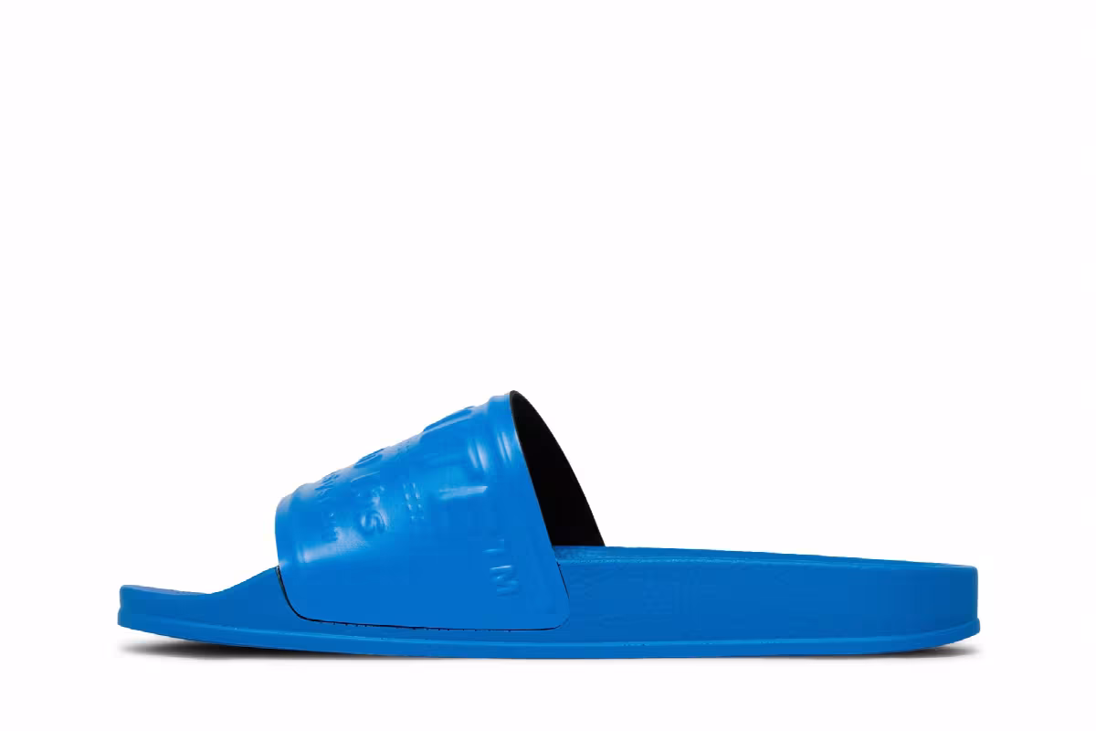 Off-White Women's Pool Sliders Blue, view 4