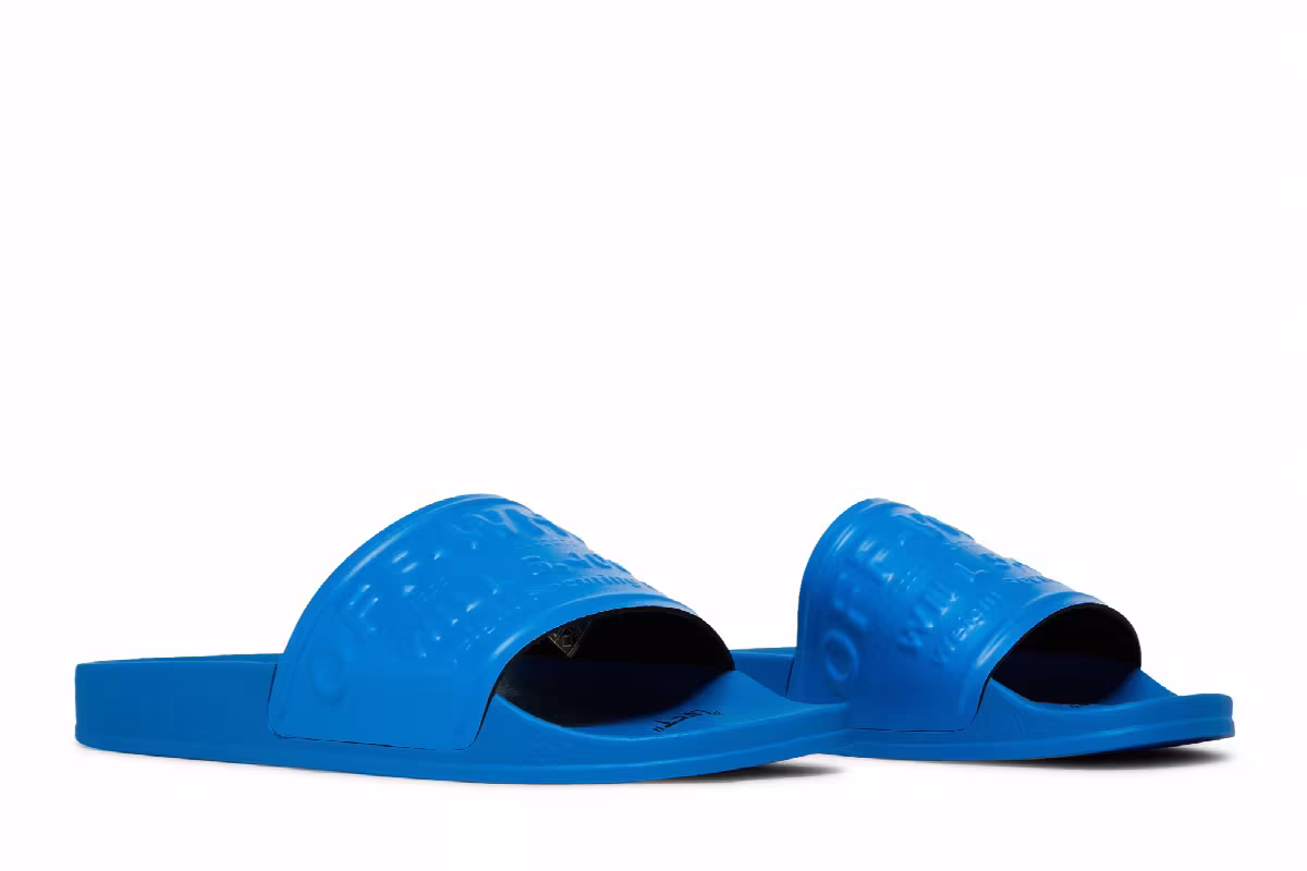 Off-White Women's Pool Sliders Blue, view 9