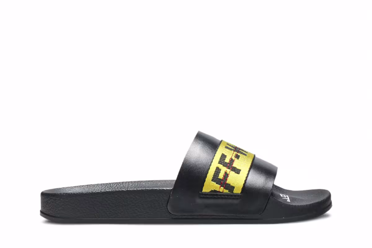 Off-White Industrial Sliders Black, view 2