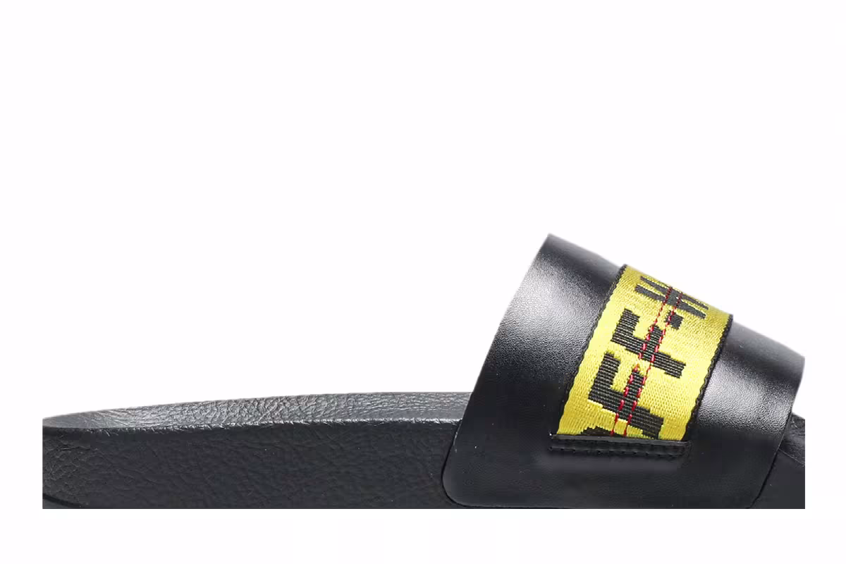 Off-White Industrial Sliders Black, view 3