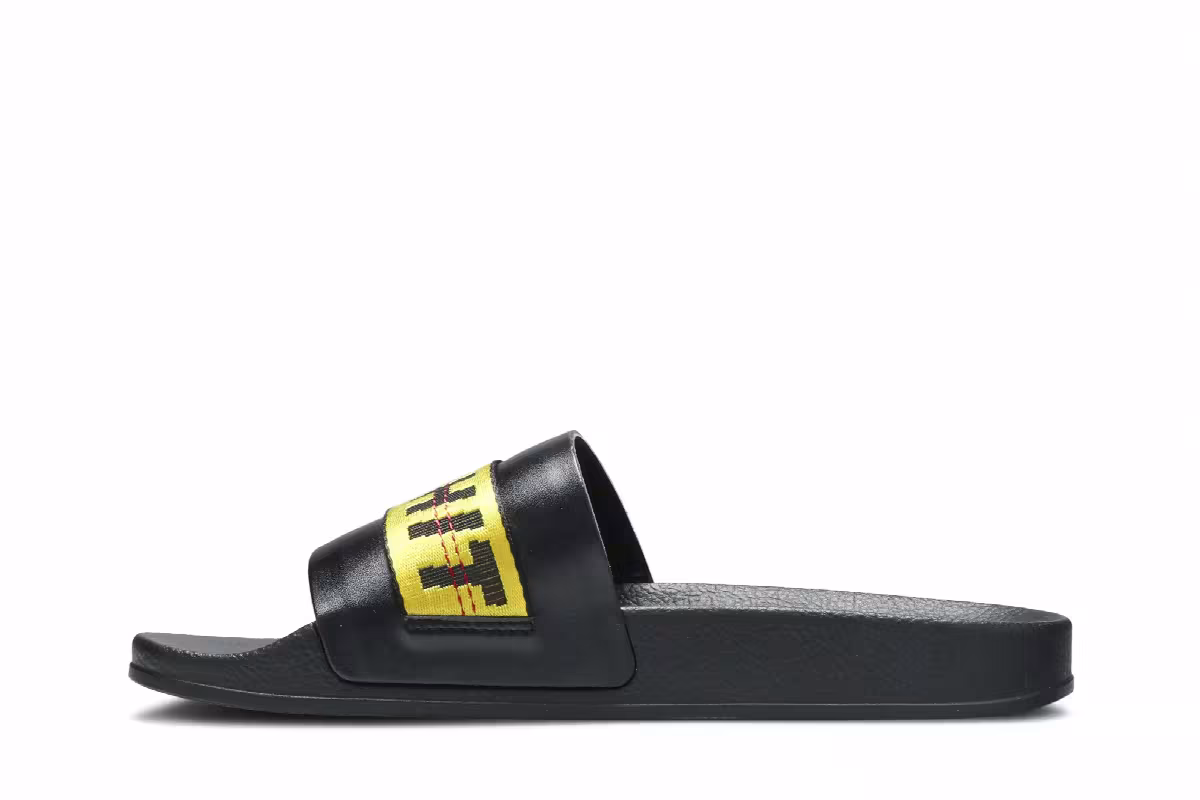 Off-White Industrial Sliders Black, view 4