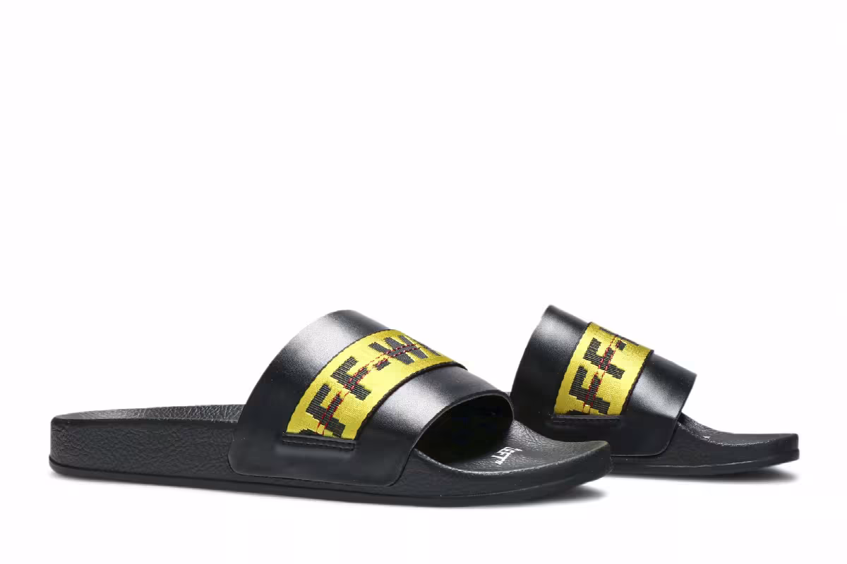 Off-White Industrial Sliders Black, view 9