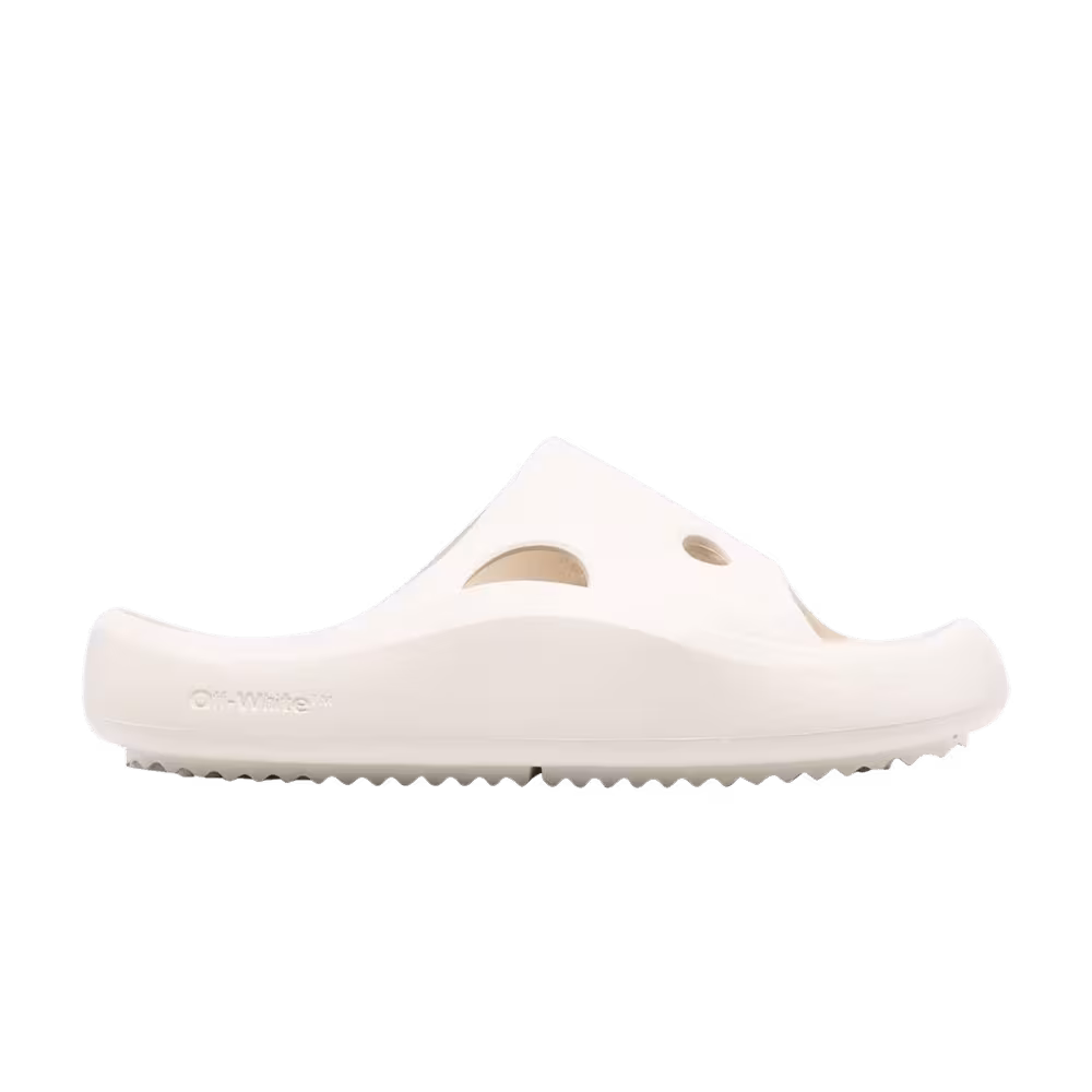 Off-White Meteor Rubber Sliders Light Beige