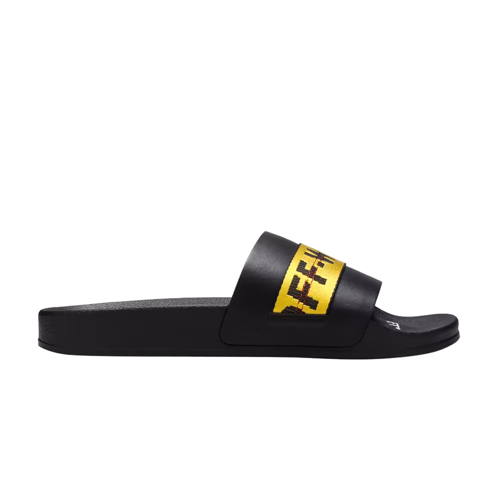 Off-White Industrial Sliders Black Yellow