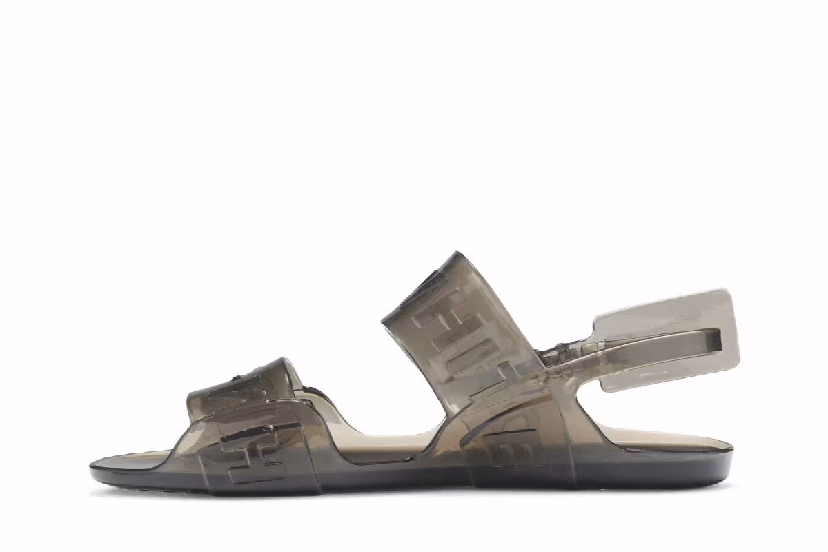 Off-White Women's Jelly Zip Tie Black, view 4