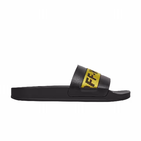 Off-White Industrial Sliders 'Black Yellow'