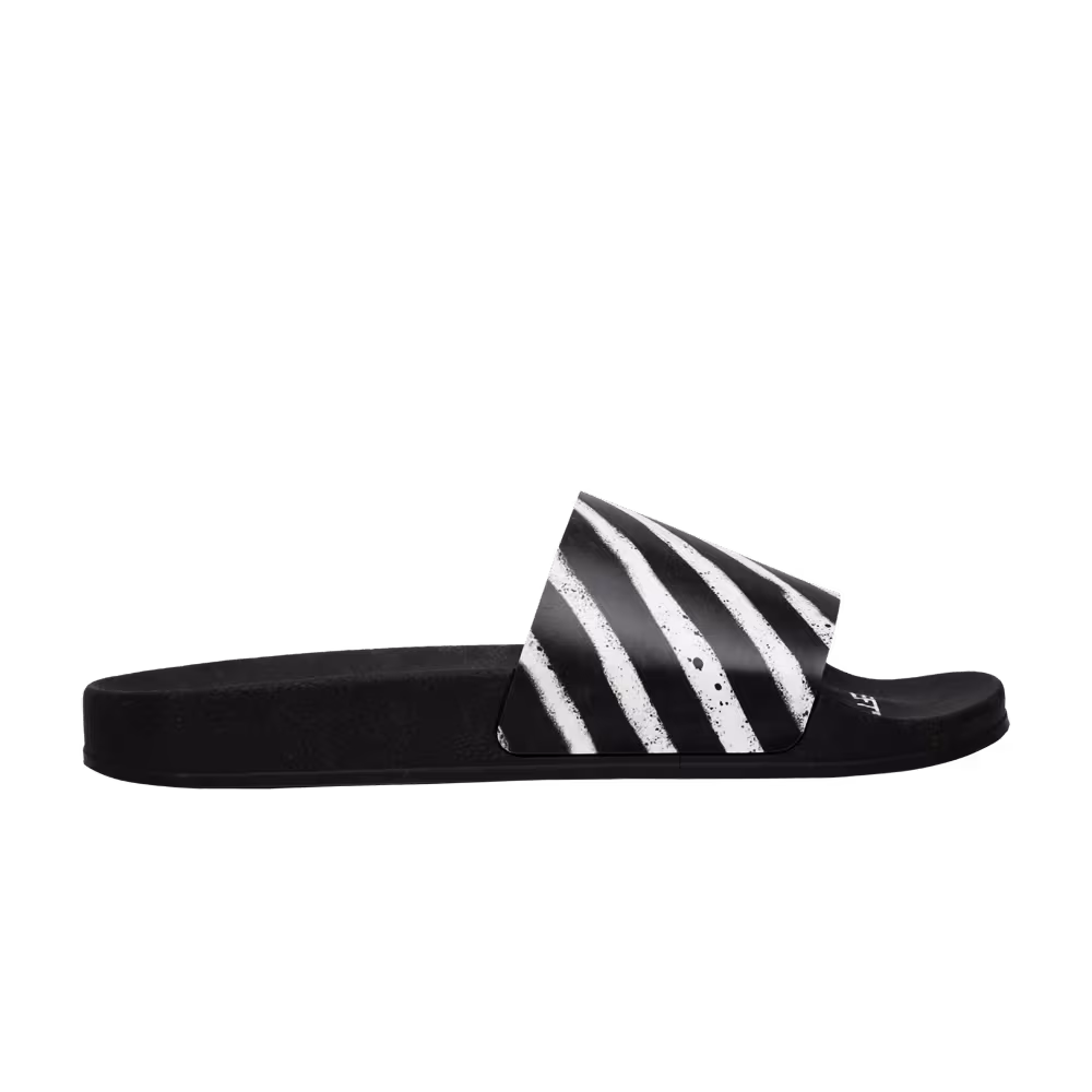 Off-White Sliders Graffiti - Black White 2020