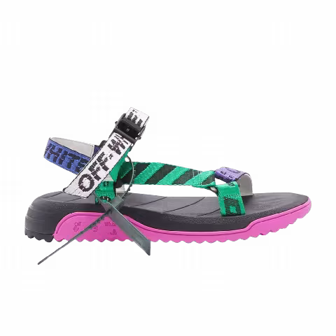 Off-White Wmns Trek Sandal 'Green Fuchsia'