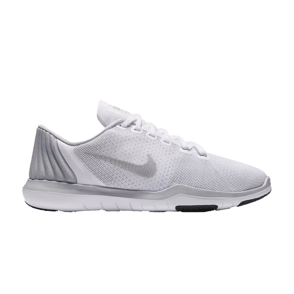 Nike Women's Flex Supreme Trainer 5 White Metallic Silver