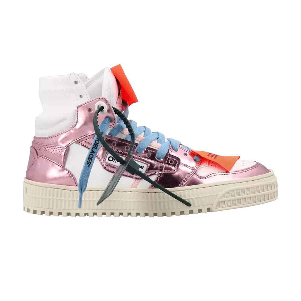 Off-White Women's Off-Court 3.0 High White Metallic Pink