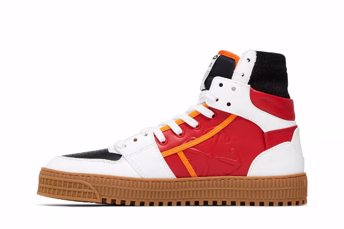 Off-White Off-Court 3.0 High White Red Gum, view 4