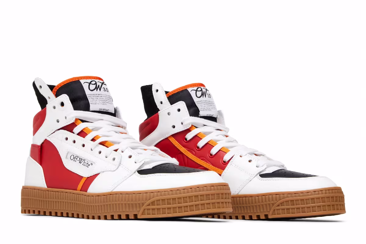 Off-White Off-Court 3.0 High White Red Gum, view 9